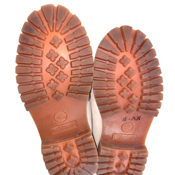 Timberland Lace Up Quilted top Premium Creme Taupe Boots Sz5 Sz37.5 - Picture 7 of 11
